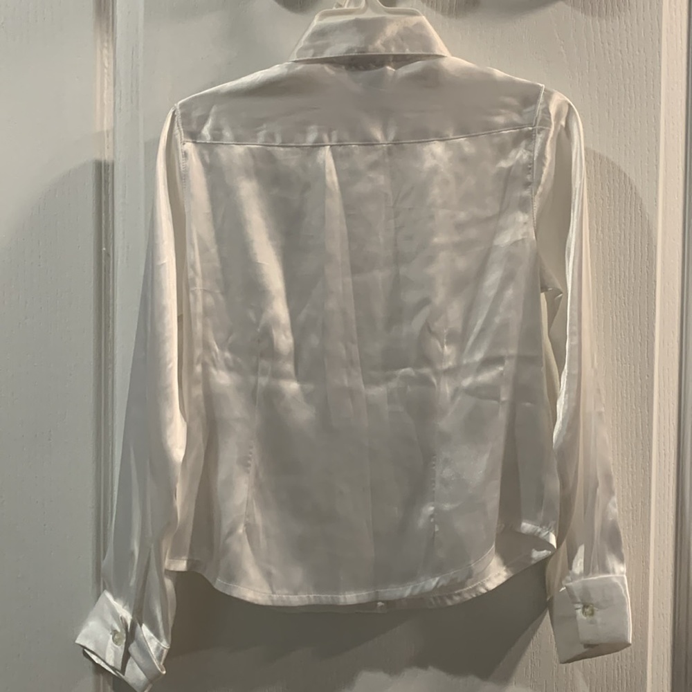 Genuine Girl by Osh Kosh Satiny White Top • Girls Size M (8/10) - Picture 4 of 8